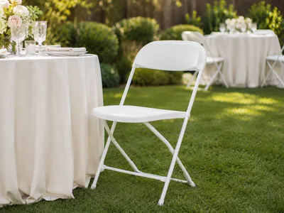 White Folding Chair