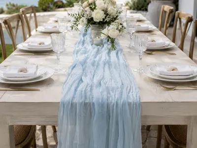 Table Runner – Baby Blue