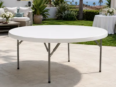 60" Round Folding Table